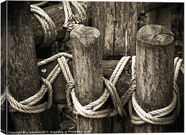 joined at the rope Canvas Print by Jo Beerens