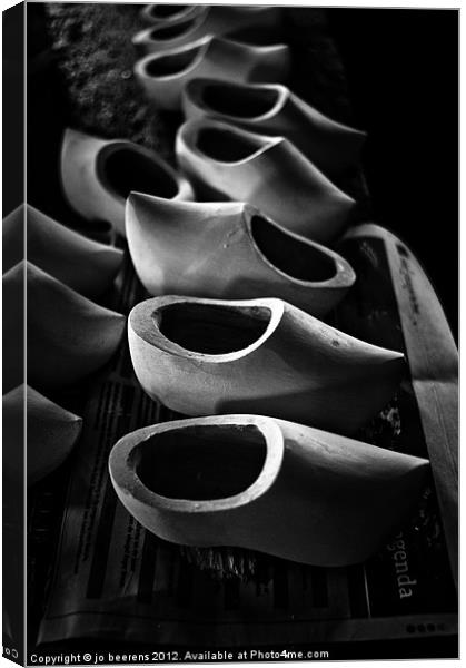 the clog shop Canvas Print by Jo Beerens