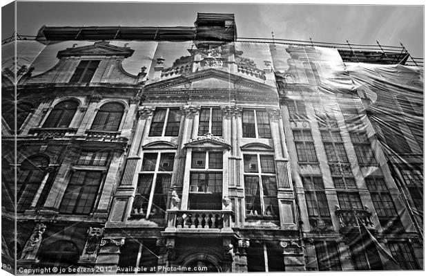 the fake facade Canvas Print by Jo Beerens