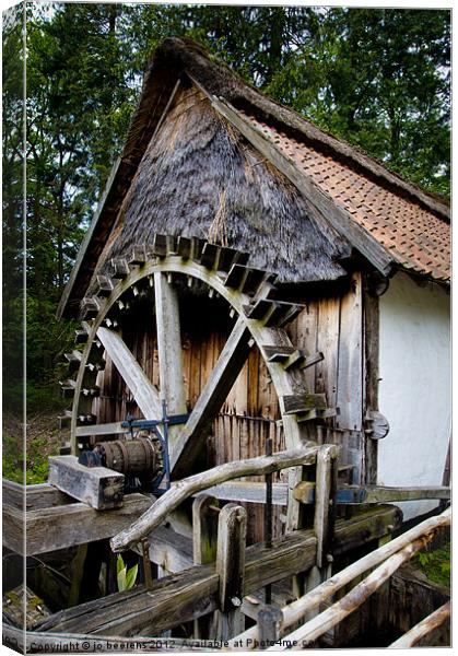 watermill Canvas Print by Jo Beerens