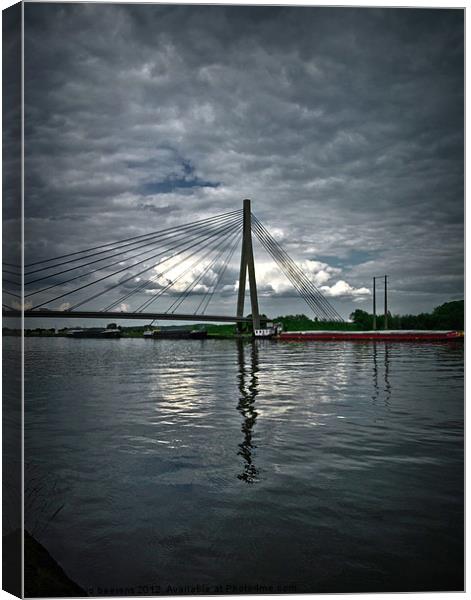 canal albert Canvas Print by Jo Beerens