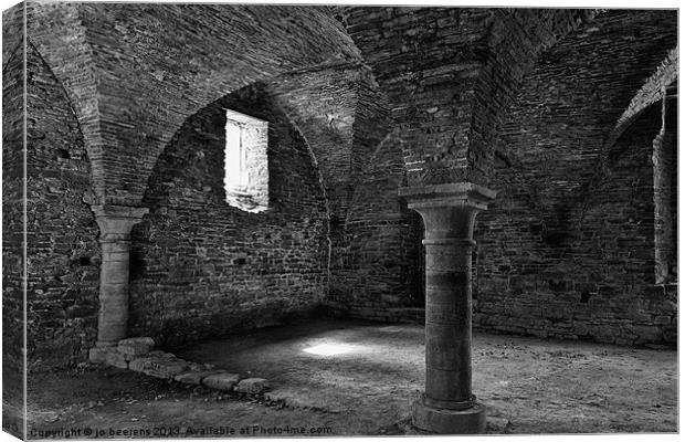 abbey cellar Canvas Print by Jo Beerens