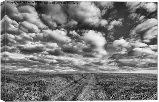 where land meets sky Canvas Print by Jo Beerens