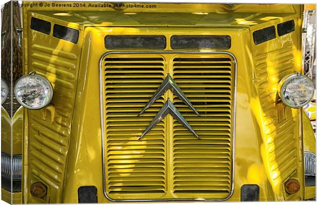 yellow van Canvas Print by Jo Beerens