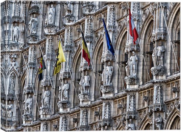 Leuven town hall Canvas Print by Jo Beerens