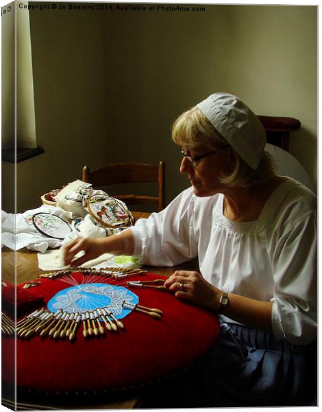 lacemaker Canvas Print by Jo Beerens