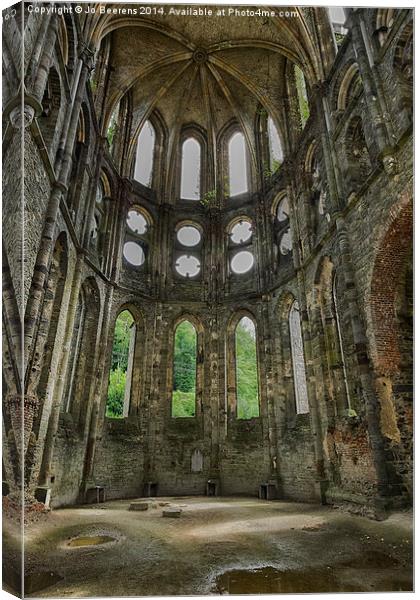 church ruin Canvas Print by Jo Beerens