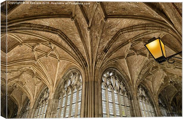 arch ceiling Canvas Print by Jo Beerens