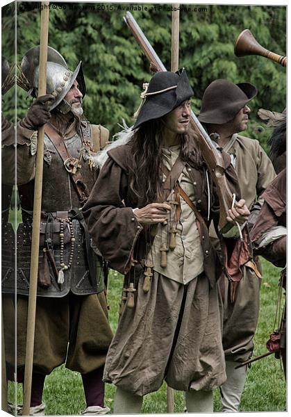 re-enactment soldiers Canvas Print by Jo Beerens