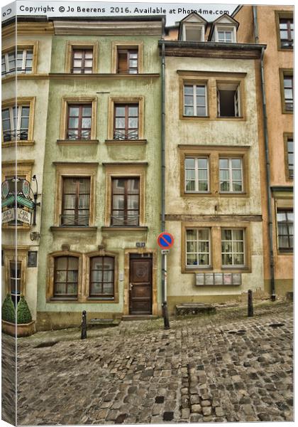 downtown Luxembourg Canvas Print by Jo Beerens