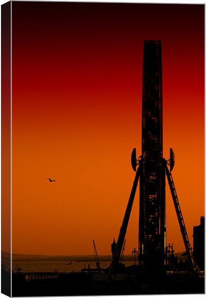 Brightons Big Wheel at Sunset Canvas Print by Dean Messenger