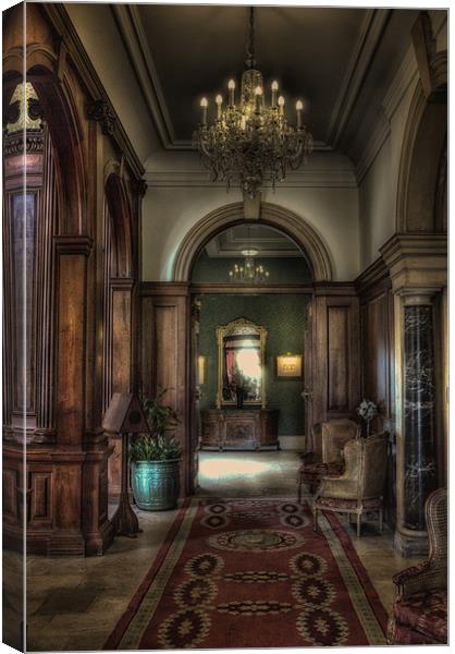 Addington Palace, the Hallway Canvas Print by Dean Messenger