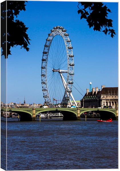 London Eye Canvas Print by Dean Messenger