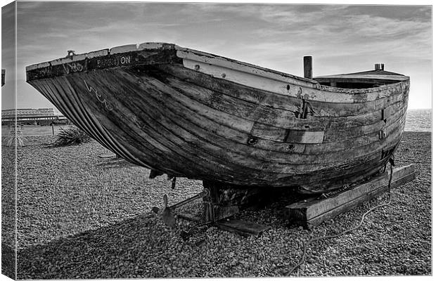 Brighton Boat black and white Canvas Print by Dean Messenger