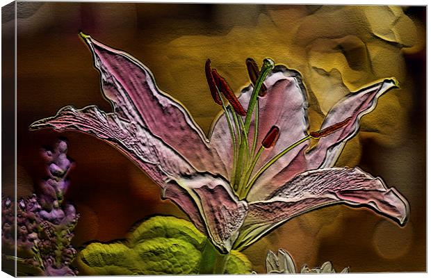 pink lilies Canvas Print by Dean Messenger