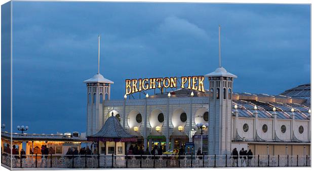  Brighton Marine Palace and Pier Canvas Print by Dean Messenger