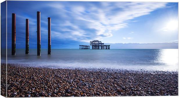  Brighton West Pier  Canvas Print by Dean Messenger