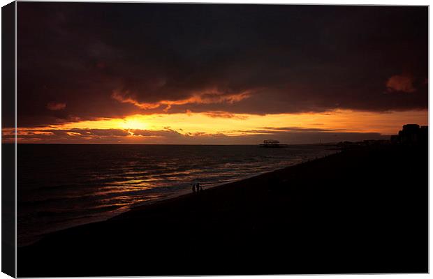  Watching the sunset Canvas Print by Dean Messenger