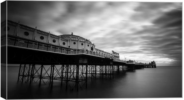 Brighton Marine Palace and Pier Mono Canvas Print by Dean Messenger