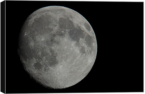  the Moon in mono Canvas Print by Dean Messenger