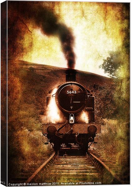steam engine 5643 Canvas Print by meirion matthias