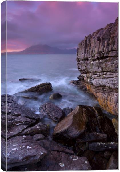 The Cuillin Ridge From Elgol Canvas Print by Richard Nicholls