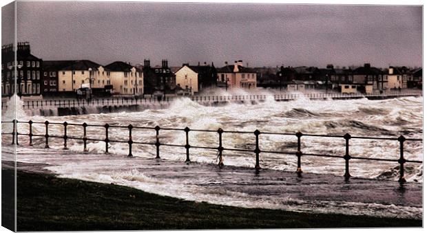 Ardrossan Storm Canvas Print by Fiona Messenger