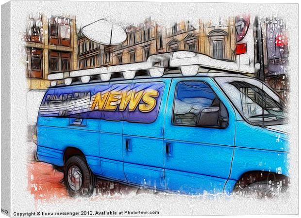 News Hound Canvas Print by Fiona Messenger