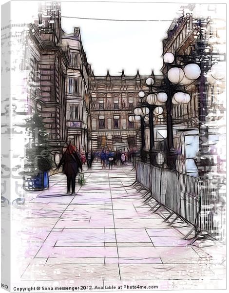 George Square Glasgow Canvas Print by Fiona Messenger