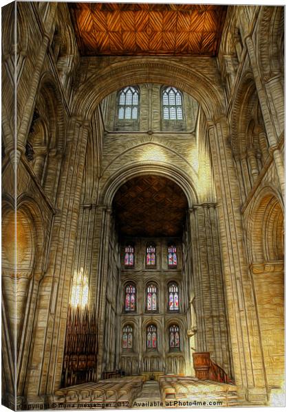 Peterborough Cathedral 2 Canvas Print by Fiona Messenger