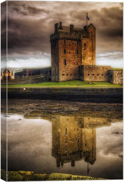 Broughty Castle Canvas Print by Fiona Messenger