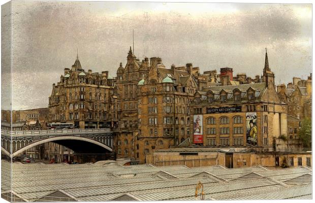 Across the Station Rooftops Canvas Print by Fiona Messenger