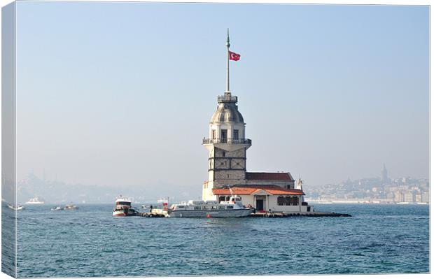 Istanbul. Light-house. Canvas Print by Nelly Gogus