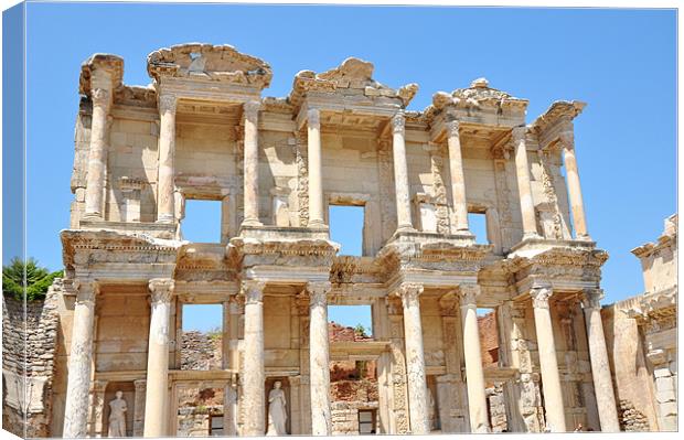 library of Celsus Canvas Print by Nelly Gogus