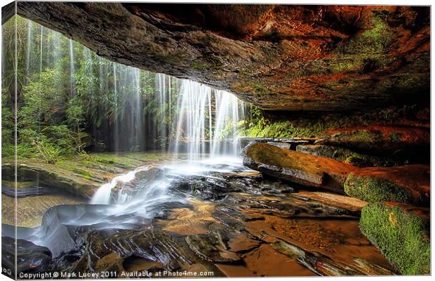 Under the Ledge Canvas Print by Mark Lucey