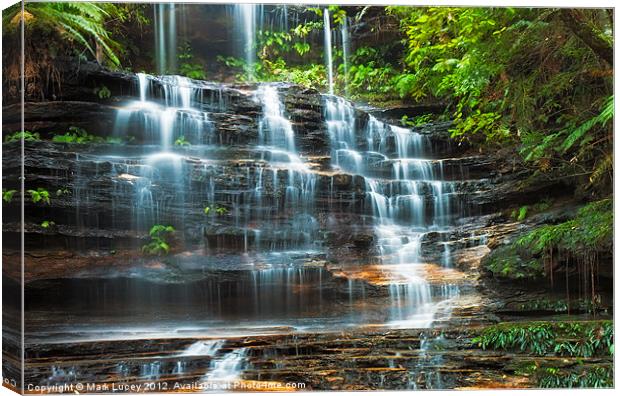 Tiers of Junction Falls Canvas Print by Mark Lucey
