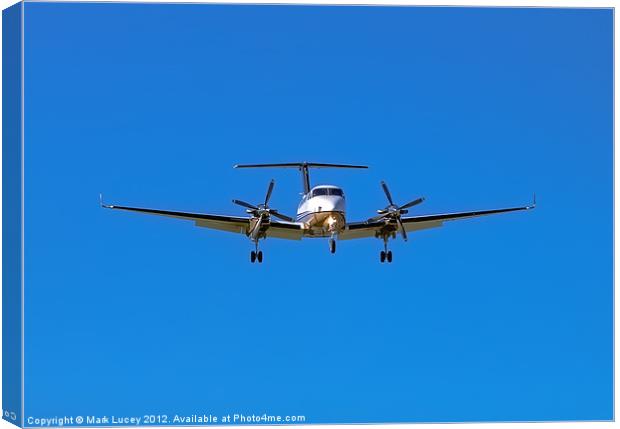 Beechcraft Super King Air 350 Canvas Print by Mark Lucey