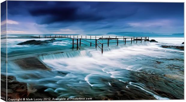 Tempest at the Baths Canvas Print by Mark Lucey
