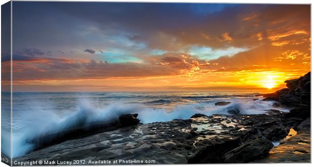 La Salida Del Sol Canvas Print by Mark Lucey