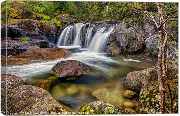A Mountain Flow Canvas Print by Mark Lucey