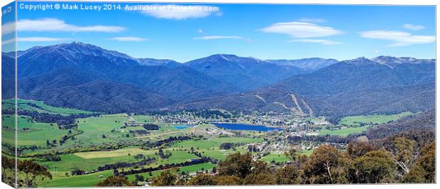 Mount Beauty Panorama Canvas Print by Mark Lucey