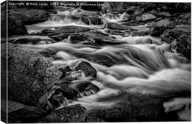 Chaos of the Melt Canvas Print by Mark Lucey