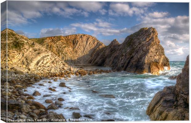 Stair Hole Dorset Canvas Print by Chris Frost