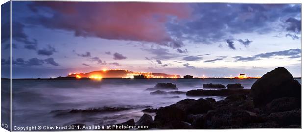 Portland Rocks Canvas Print by Chris Frost