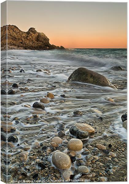 Church Ope Cove Sunset Canvas Print by Chris Frost