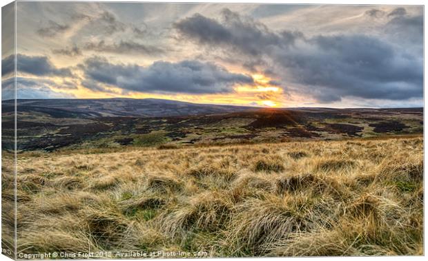 To the Dales and Beyond Canvas Print by Chris Frost