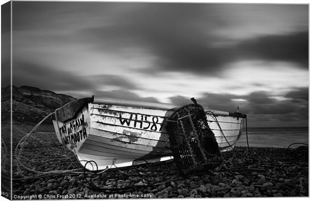 Try Again Weymouth Monotone Canvas Print by Chris Frost