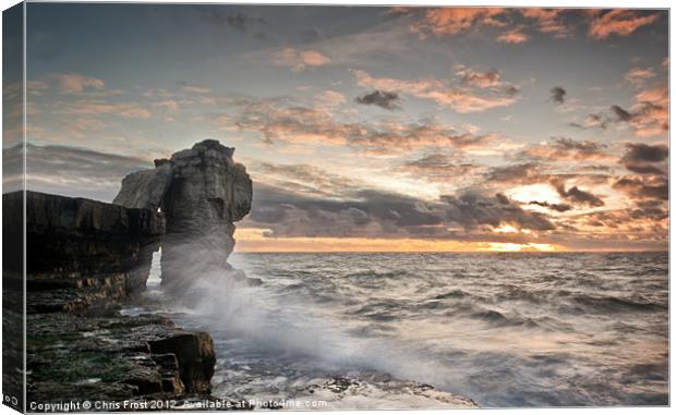 Sundown at Pulpit Rock Canvas Print by Chris Frost