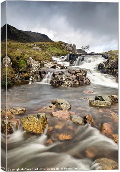 Falls at Glen Coe Canvas Print by Chris Frost