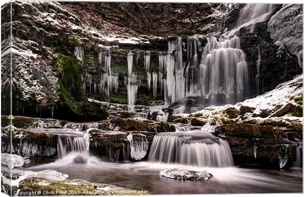 Winter Wonders at Scaleber Force Canvas Print by Chris Frost